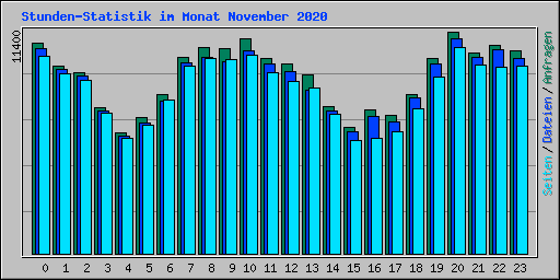 Stunden-Statistik im Monat November 2020