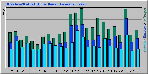 Stunden-Statistik im Monat Dezember 2024